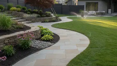 Landscaping crew providing yard maintenance services in Easton, PA
