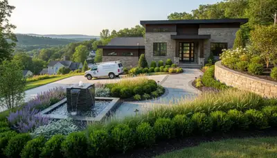 Landscaping crew serving Easton, PA with professional lawn and property maintenance services
