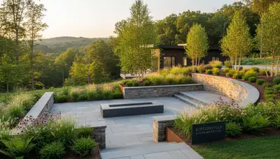 Landscaping crew serving Easton, PA provides professional lawn care and yard maintenance services