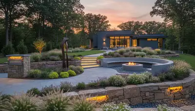 Landscaping team serving Easton, PA with professional lawn care and outdoor property maintenance