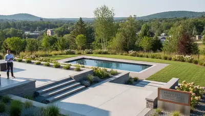 Landscaping crew providing lawn care and outdoor maintenance in Easton, PA