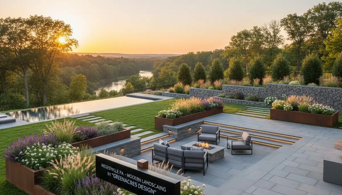 Landscaping team provides professional yard maintenance and design services in Easton, PA