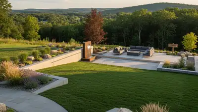 Landscaping crew providing lawn care and outdoor maintenance in Easton, PA