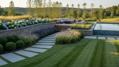 Landscaping service team in Easton, PA providing professional lawn and landscape maintenance