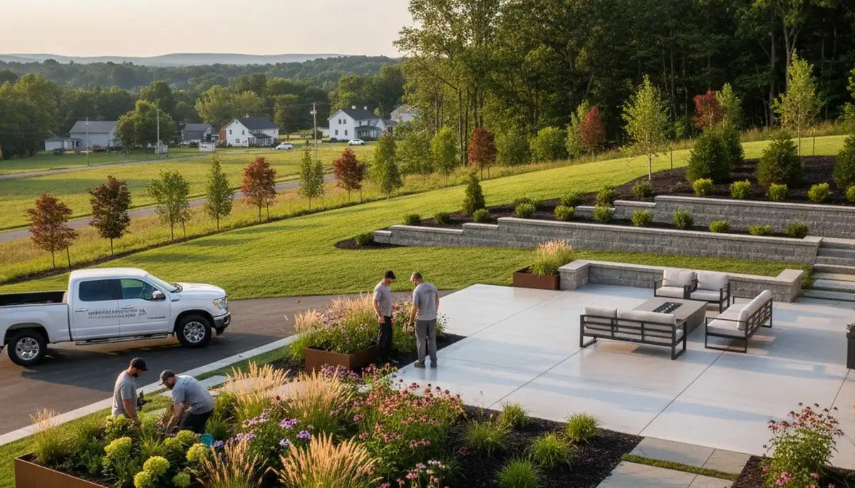 Landscaping service in Easton, PA with professional lawn and garden care for homes and businesses