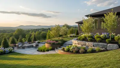 Landscaping crew serving Easton, PA, providing professional lawn and garden care